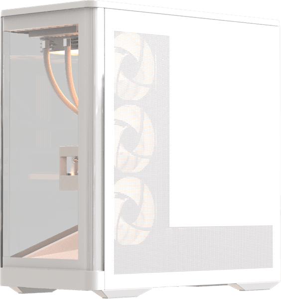 корпус Formula V Line Crystal U9 PA White, ATX, TYPE-C*1, USB3.0*2, Curved Glass, SIDE 3x PERFORMANCE ARGB, REAR 1x PERFORMANCE ARGB