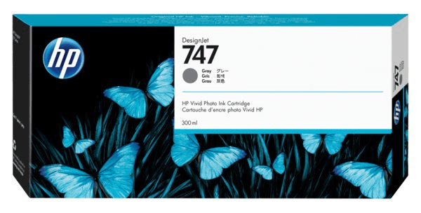 Картридж Cartridge HP 747 для HP DesignJet Z9+ , серый, 300 мл