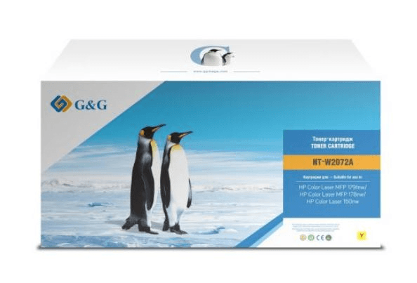Картридж лазерный G&G GG-W2072A желтый (700стр.) для HP Color Laser MFP 179fnw/178nw/150nw