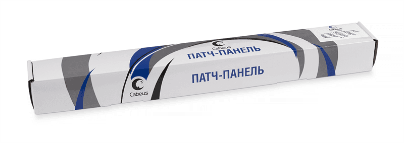 Патч-панель 19" (1U) Cabeus PL2-24-Cat.5e-Dual IDC, 24 порта RJ-45, категория 5e, Dual IDC, с задним кабельным организатором, new