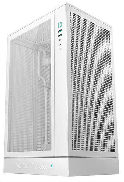 корпус Deepcool CH270 DIGITAL WH без БП, белый, MICRO ATX/MINI-ITX (R-CH270-WHNDM0-G-1)