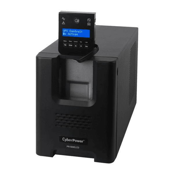 ИБП Line-Interactive CyberPower PR1500ELCD 1500VA/1350W USB/RS-232/EPO/SNMPslot (8 IEC С13)