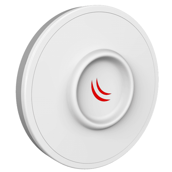 Точка доступа MikroTik Disc Lite5 ac with 21dBi 5GHz antenna, Dual Chain 802.11ac wireless, 716MHz CPU, 256MB RAM, 1 x Gigabit LAN, POE, PSU, pole mount, RouterOS L3