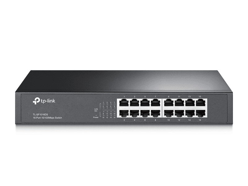 Коммутатор TP-Link <TL-SF1016DS> неуправляемый 16 ports 10/100 Мбит/с