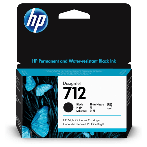 Картридж Cartridge HP 712 для DJ T230/T630/T650/Studio, черный, 38 мл