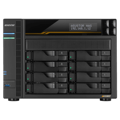 сетевое хранилище ASUSTOR AS6808T 10-Bay NAS/AMD Ryzen V3C14 2,3GHz/16GB DDR5, noHDD(HDD,SSD)/2x5,2х10,Gbe(LAN)/3xUSB3.2,Type-C; 90IX01T8-BW3S00