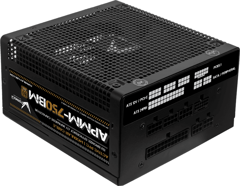 Блок питания Formula V Line APMM-750BM, 750W, ATX3.1/PCIe5.1, APFC, 80+ Bronze, 12cm Fan, Full Modular
