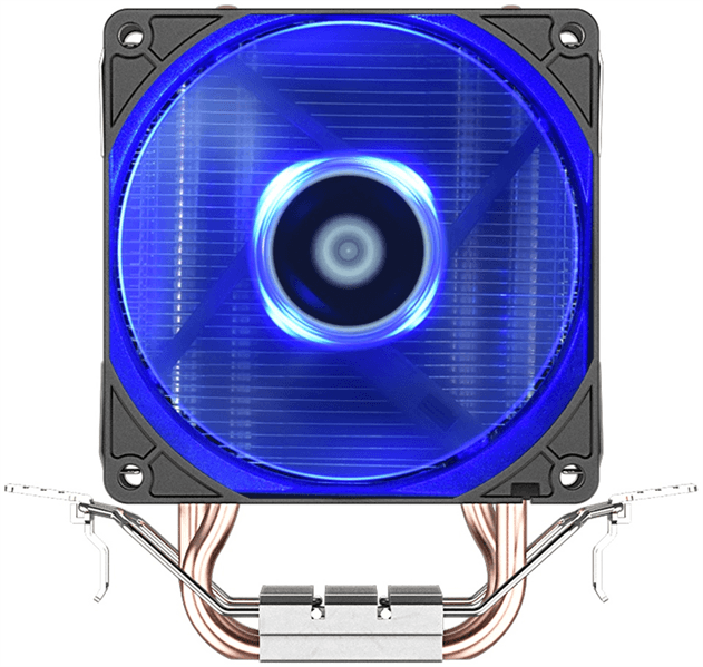Кулер для процессора ID-COOLING SE-902X-B LGA1851/1700/1200/115X/AM5/AM4 (30шт/кор, TDP 100W, PWM, 2 тепл.трубки прямого контакта, Blue LED FAN 92mm) RET