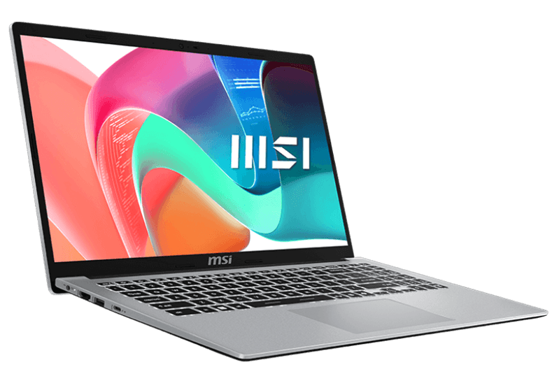 Ноутбук MSI Modern 15 F1MG Core 5 120U 15.6" FHD (1920*1080)IPS, DDR4 16GB (8GB*2),512GB SSD Intel Graphics,backlight,46.8Wh,1.7kg,1y,Dos,Urban Silver