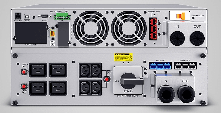 Источник бесперебойного питания/ UPS CyberPower OLS10KERT5U Online 10000VA/10000W USB/RS-232/Dry/EPO/SNMP/CloudCard/(4 IEC С13, 4 IECC19, terminal block)/bat.detect./МВ