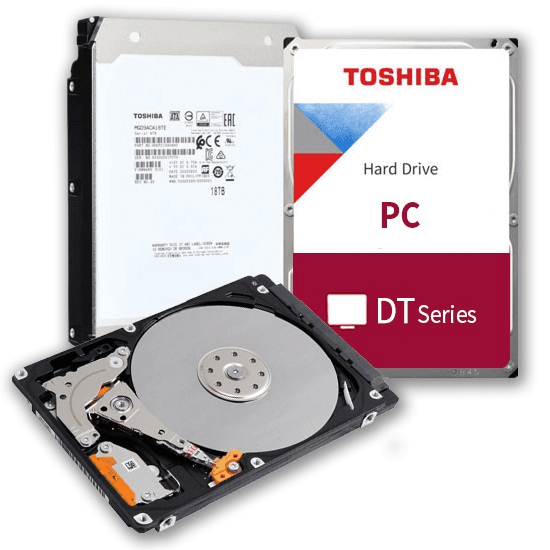 Жесткий диск Toshiba Desktop HDD 3.5" SATA 2Tb, 7200rpm, 256MB buffer, 512e, SMR, DT02ACA200, 1 year