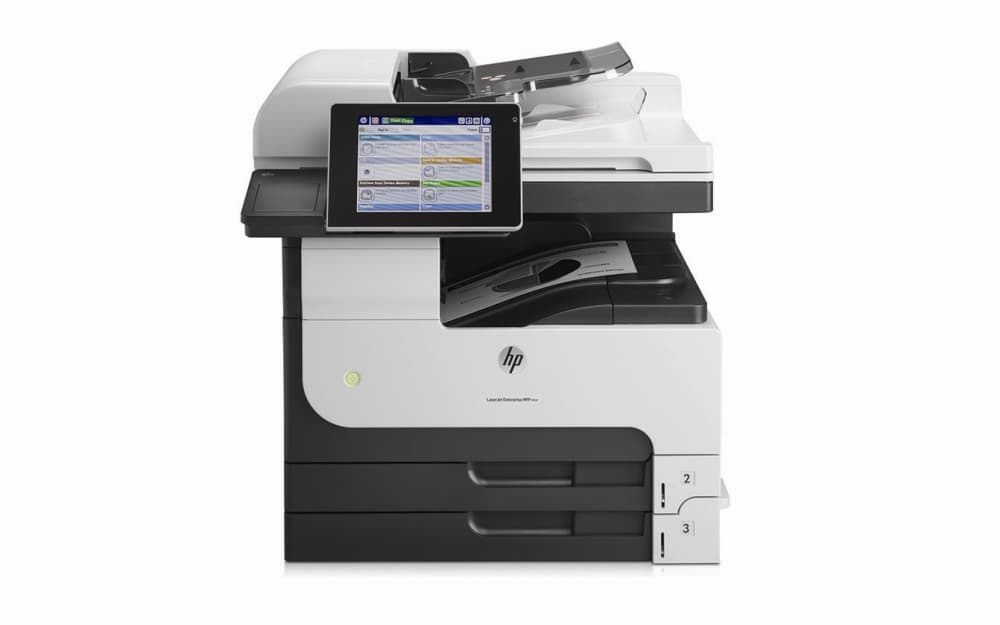 Лазерное многофункциональное устройство HP LaserJet Enterprise 700 MFP M725dn (p/c/s, A3, 1200dpi, 40ppm, 1024Mb, 320Gb HDD, 3 trays 100+250+250, ADF100, Duplex, USB/LAN/FIH, Color LCD20i, replace Q7840A, Q7829A)