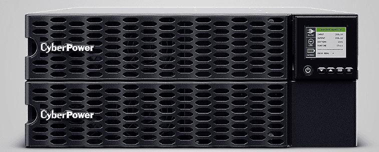 Источник бесперебойного питания UPS CyberPower OL8KERTHD Online 8000VA/8000W USB/RS-232/Dry/EPO/SNMPslot/BM/ENV/RJ11/45/ВБМ (6 IEC С13, 1 IEC C19, terminal)