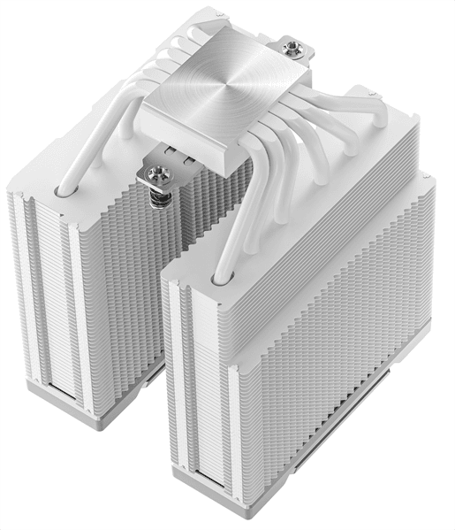 Кулер для процессора DEEPCOOL AK620 G2 WH LGA1851/1700/1200/115X/AM5/AM4 (8шт/кор, TDP 260W, PWM, DUAL Fan 120mm, 6 тепл. трубок, Copper Base, Wood-grain top cover, белый) RET (R-AK620G2-WHNNMN-GJD)