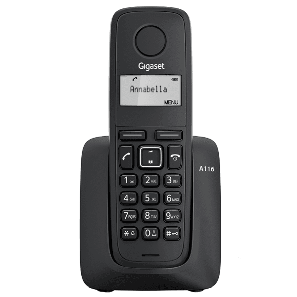 Телефонный аппарат GIGASET A116 RUS BLACK SYS
