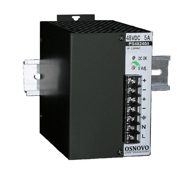 Блок питания/ OSNOVO Промышленный блок питания. DC48V, 5A (240W), встроенный вентилятор, монтаж на DIN-рейку или стену