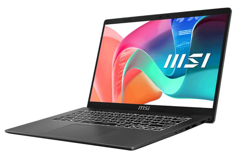 Ноутбук MSI Modern 14 F1MG Core 7 150U 14" FHD (1920*1080)IPS, DDR4 16GB (8GB*2),512GB SSD Intel Graphics,backlight,46.8Whr,1.5kg,Dos,1y,Platinum Gray