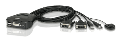 KVM переключатель 2 PORT USB DVI KVM SWITCH.