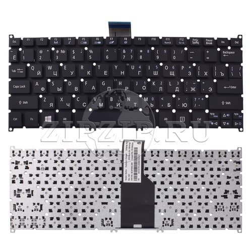 Клавиатура для ноутбука Acer S3 S5,ONE 756,TravelMate B1 BLACK (Frosted keycap,For Win8) черная