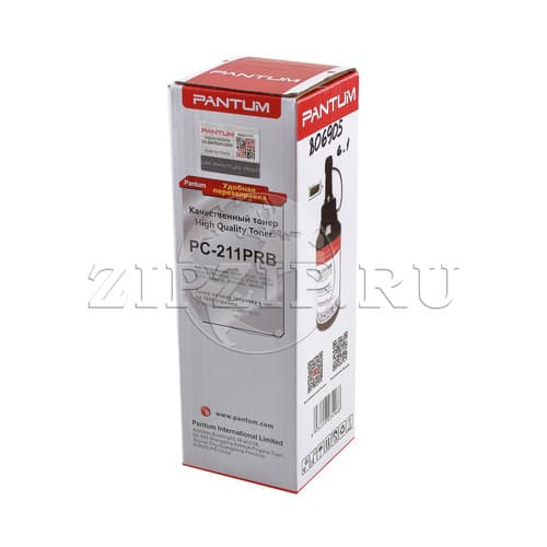 Заправочный комплект Pantum PC-211PRB (аналог PC-211RB), тонер на 1600 стр.+ чип (Original)