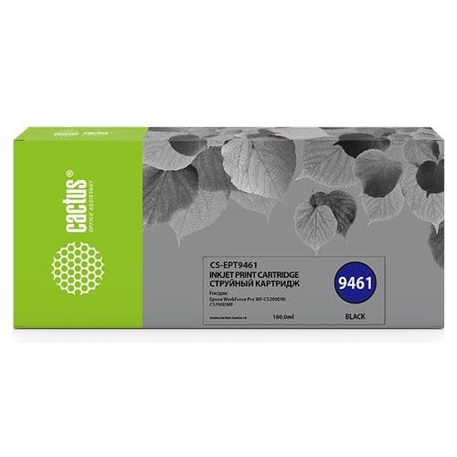 Картридж струйный Cactus CS-EPT9461 T9461 черный пигментный (180мл) (Cactus)