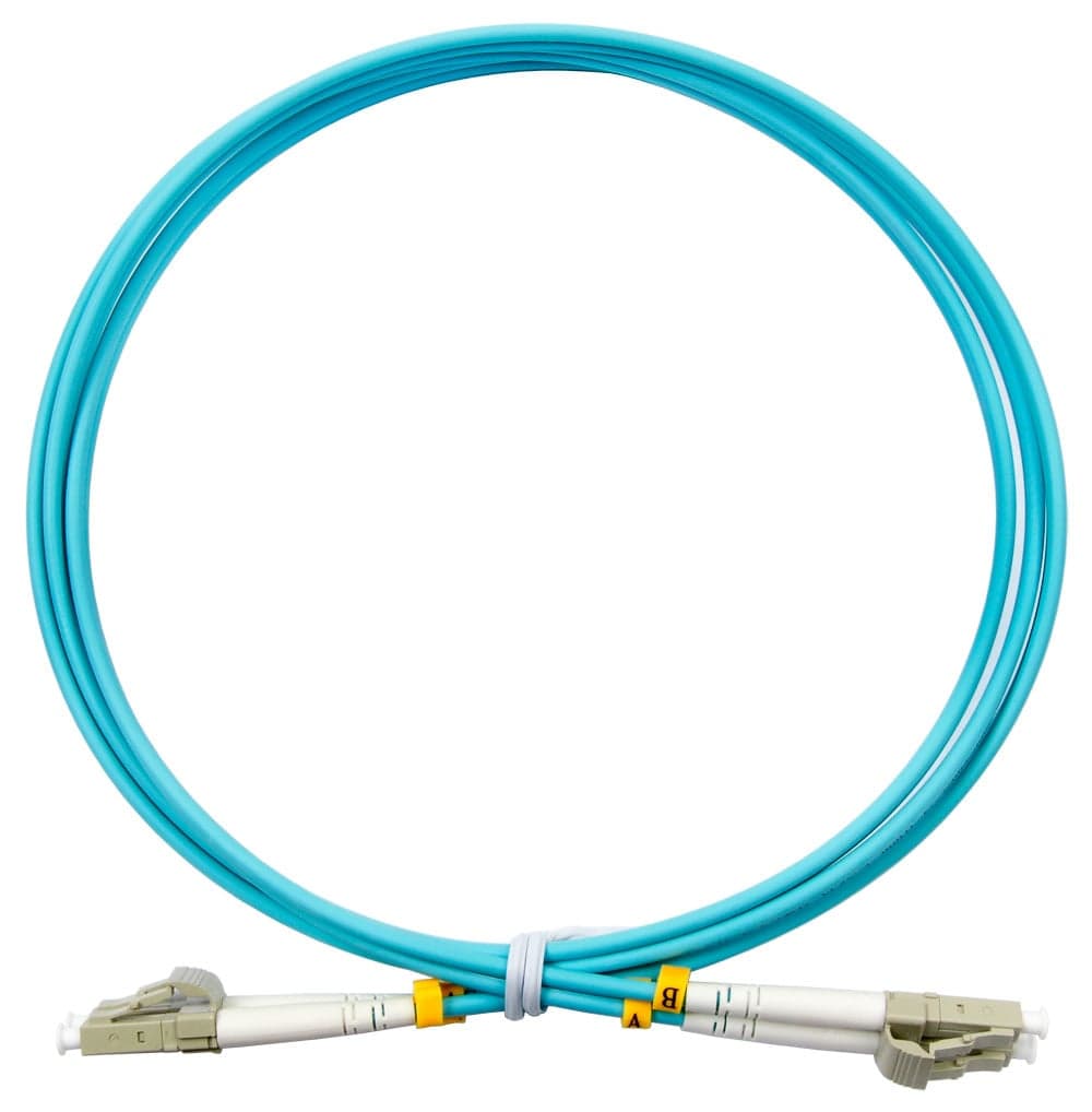 Cabeus FOP-50-LC-LC-0,5m Шнур оптический duplex LC-LC 50/125 mm OM3 0,5м LSZH
