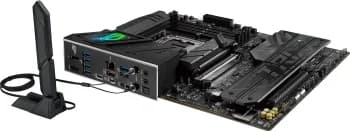 ASUS ROG STRIX B860-F GAMING WIFI (Socket 1851, ATX 4xDDR5(256GB), DP/ HDMI, 1xPCIe 5.0x16/1xPCIe 4.0x16, 1xLAN(2.5GbE), Wi-Fi, BT,Thunderbolt 4, 4xSATA 6Gb/s, 4xM.2, 2xType-C, 7xUSB 3.2)