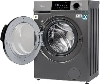 Стиральная машина Midea MFC3814BSW47/S класс: A загр.фронтальная макс.:8кг темно-серебристый инвертор