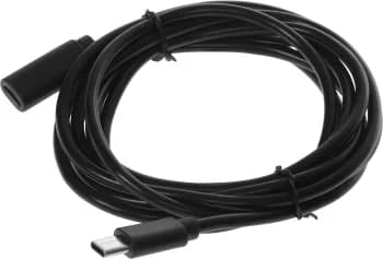 Кабель-удлинитель Buro USB Type-C (m) USB Type-C (f) 2м (BU-EXT-TYPEC-2M) черный