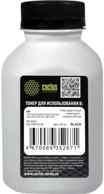 Тонер Cactus CS-THP10-50 черный флакон 50гр. для принтера HP CF218A/CF230A/CF230X/CF233A/CRG-047/CRG-051(MR VER)