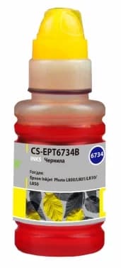 -/ Чернила Cactus CS-EPT6734 T6734 желтый 100мл для Epson L800/L810/L850/L1800
