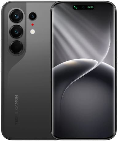 Смартфон Tecno Camon 50 Ultra 5G 256Gb 12Gb черный моноблок 3G 4G 2Sim 6.78" 1208x2644 Android 16 50Mpix 802.11 a/b/g/n/ac/ax NFC GPS GSM900/1800 GSM1900 Protect FM