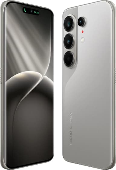 Смартфон Tecno Camon 50 Ultra 5G 256Gb 12Gb титан моноблок 3G 4G 2Sim 6.78" 1208x2644 Android 16 50Mpix 802.11 a/b/g/n/ac/ax NFC GPS GSM900/1800 GSM1900 Protect FM