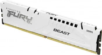 Память оперативная/ Kingston 16GB 6000MT/s DDR5 CL30 DIMM FURY Beast White EXPO