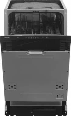 Встраиваемая посудомоечная машина Gorenje GV520E15, черная панель управления, 44.8 см, 9 компл., 47 дБ, класс A++