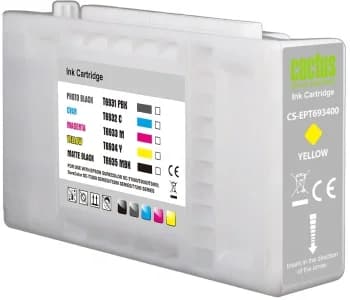 -/ Картридж струйный Cactus CS-EPT693400 T6934 желтый (350мл) для Epson SureColor SC-T3000/T3070/T3200/