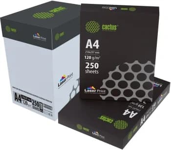 Бумага Cactus CS-LPA4120250 A4 марка A/120г/м2/250л./белый CIE170% для лазерной печати