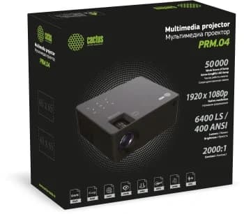 Cactus CS-PRM.04B.WUXGA-A Проектор LCD 1920x1080 400 ANSI Лм LED