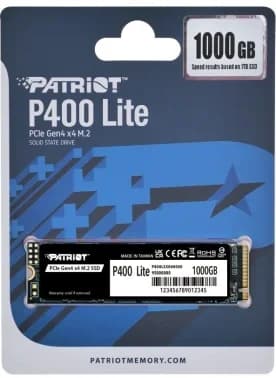 Накопитель SSD M.2 PCIE 1TB 2280 NVMe P400LP1KGM28H PATRIOT