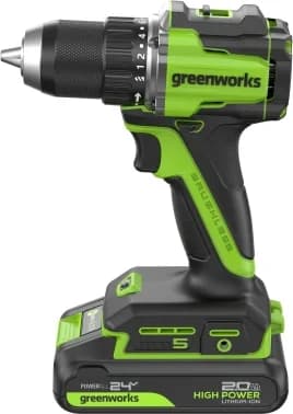 Дрель безударная Greenworks DD560 патрон:быстрозажимной реверс (3708407CUC)