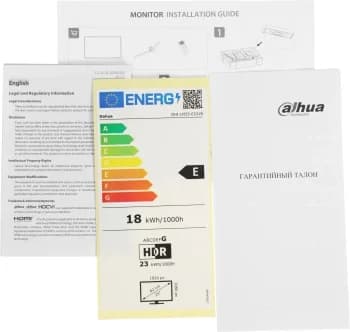 Монитор Dahua 24.5" DHI-LM25-E231B черный IPS LED 0.5ms 16:9 HDMI матовая 1000:1 300cd 178гр/178гр 1920x1080 180Hz DP FHD 2.93кг