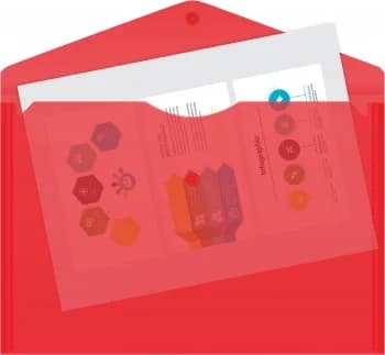 Конверт на кнопке Бюрократ Economy -PK100RED A4 пластик 0.10мм красный