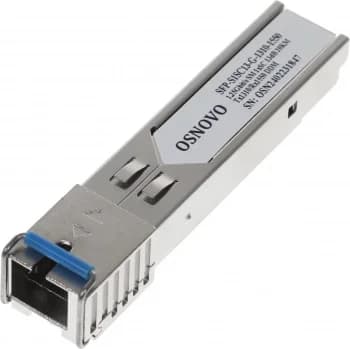 Трансивер/ OSNOVO Оптический SFP Модуль GE, одно волокно SM, до 1,25 Гбит/c, SC, до 20км, Tx:1310/Rx:1550, DDM