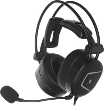 Гарнитура проводная с микрофоном A4Tech Bloody MC750 черный 2.3м мониторные USB оголовье (MC750 BLACK)