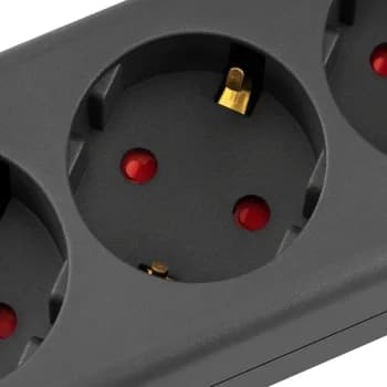 Сетевой фильтр Buro 600SE-1.8-B 1.8м (6 розеток) черный (коробка)