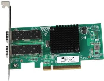 Сетевой адаптер ORIGO Сетевой адаптер PCI-E x8, Intel 82599, 2x10GBase-X SFP+