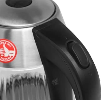 Чайник электрический Vitek VT-7030 1.8л. 2200Вт черный/серебристый корпус: нерж.сталь