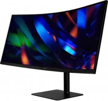 Монитор 34" ACER Nitro CZ342CURVbmiphuzx Black (Curved 1000R Black, 21:9, VA, 3440x1440, 1 / 0,5ms, 300cd, 180Hz, 1xHDMI(2.0) + 1xDP(1.4) + 1xType-C(65W) + Audio out + USB2.0+USB-B (2up 2down), Speakers 3Wx2, FreeSync Premium, HDR 10, H.Adj. 110, Delta E<2)