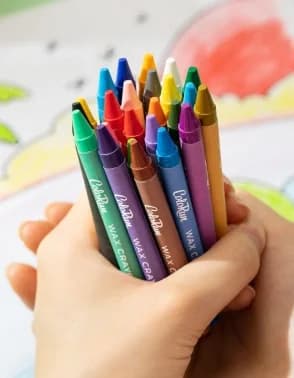 Восковые мелки Deli EC20820 Colorun 24 цвета, картонная коробка с европодвесом