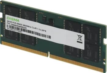 Оперативная память 32GB DDR5 4800MHz Digma SO-DIMM (DGMAS54800032D)